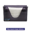 Countertop Folded Towel Dispenser, Plastic, Black