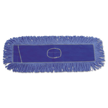 5&quot;x48&quot; Blue Loop End Dust Mop Head Slot Pocket 12EA/CS