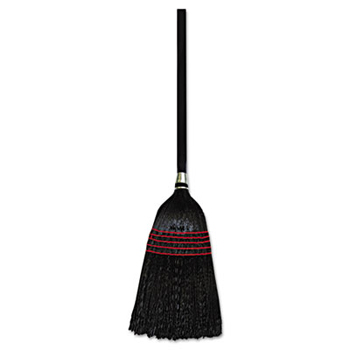 Janitor Broom w/ Black Bristles 10&quot; Sweeping Width