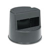 Rolling Step Stool Black 16&quot;Diameter Antiskid Bottom