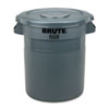 10 Gallon Brute Round Lid Gray