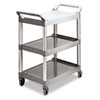Utility Cart 3-Shelf Platinum