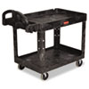 Rubbermaid Utility Cart 2 Shelf Black