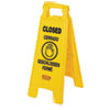 Floor Sign &quot;Closed&quot; Yellow