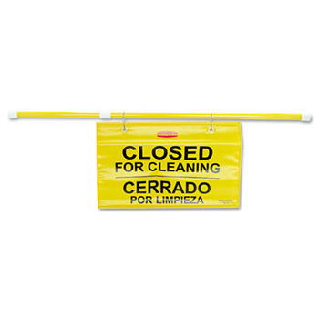 Rubbermaid Commercial Prod. Site Safety Hanging Sign, 50&quot;