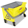Rubbermaid HYGEN Press Wring  Bucket for Microfiber Flat 