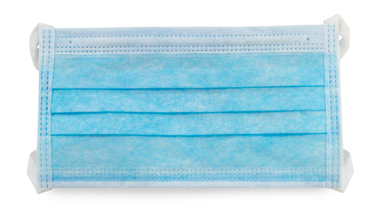 Product TSZ-RS700: Blue Pleated Ear Loop  Procedural Mask 50/BX