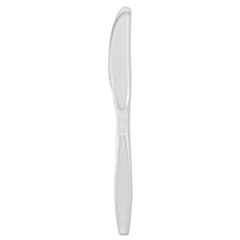 Guildware Heavyweight Plastic  Cutlery, Knives, Clear, 