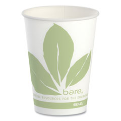 SOLO Bare Eco-Forward Paper  Cold Cups, ProPlanet Seal, 9 