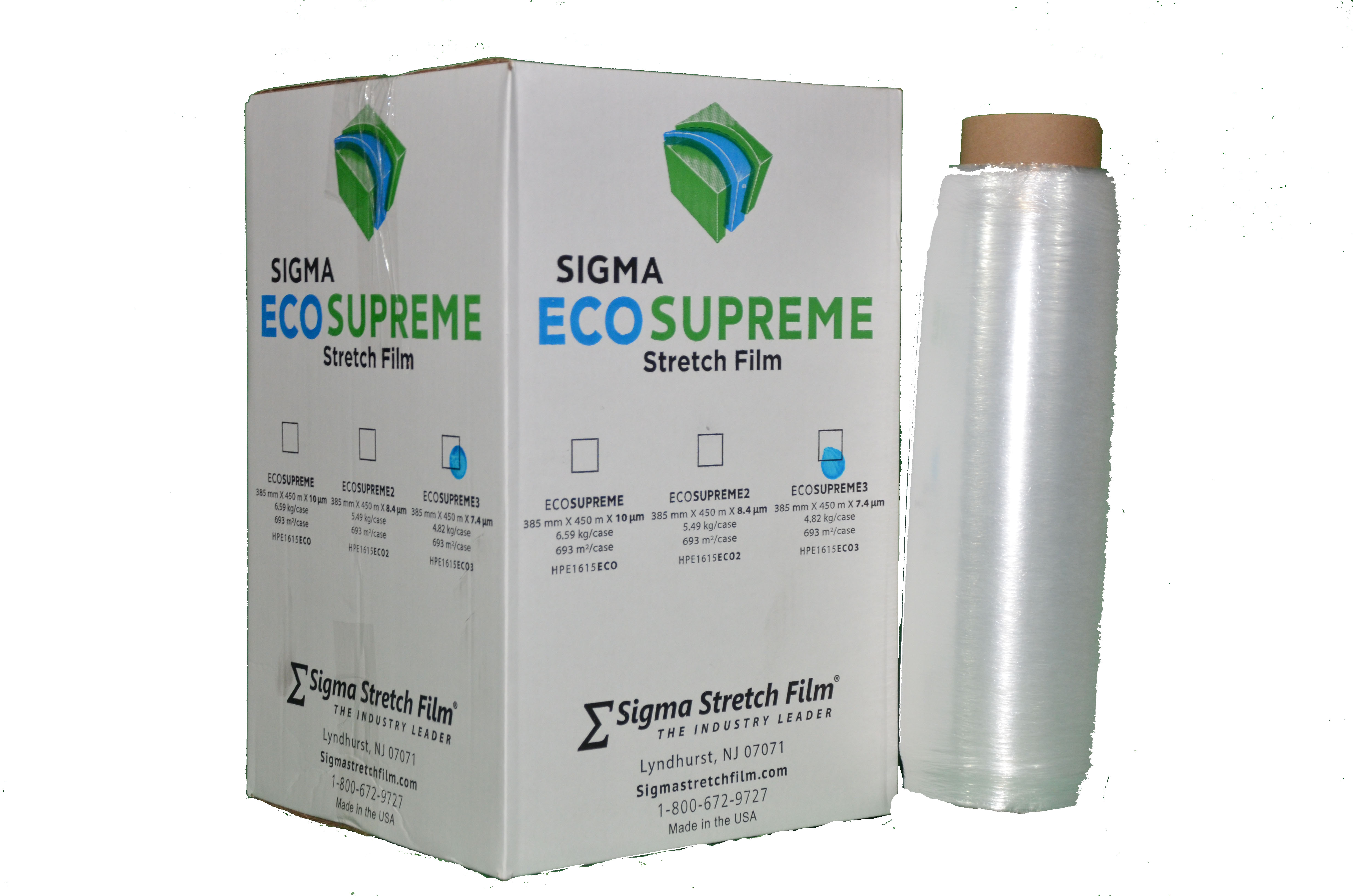 Product SSF-HPE1615ECO3: #3 ECO-SUPREME #3(BLUE DOT) Pre-Stretch Blown Hand Film 