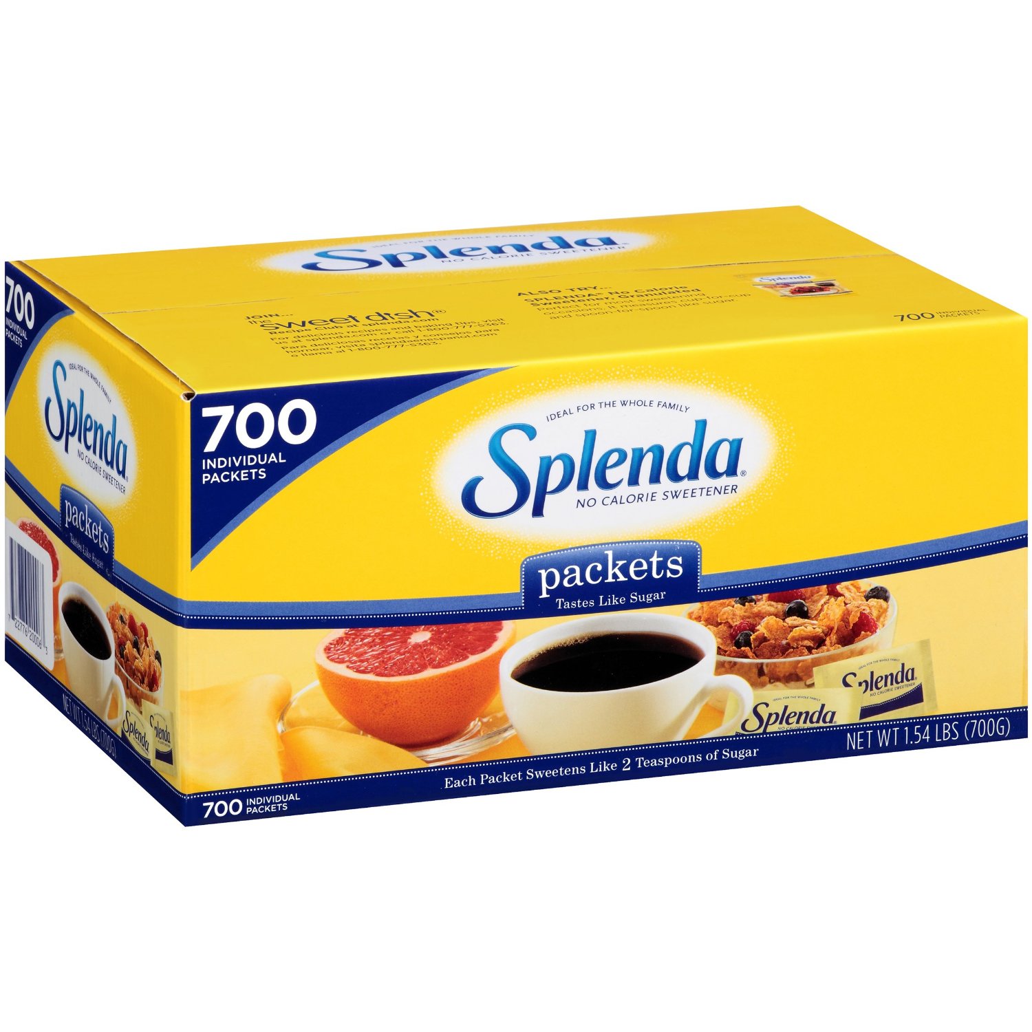 Splenda No Calorie Sweetener Packets 700/BOX