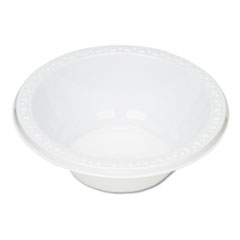 12 oz Plastic Dinnerware  Bowls, White, 125/PACK 