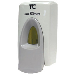 400ML Hand Sanitizer Dispenser White w/Gray Push