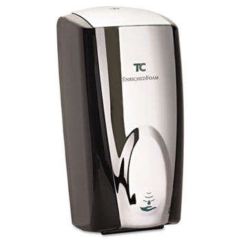 1100ML Auto Foam Dispenser Black w/ Chrome (Operates of