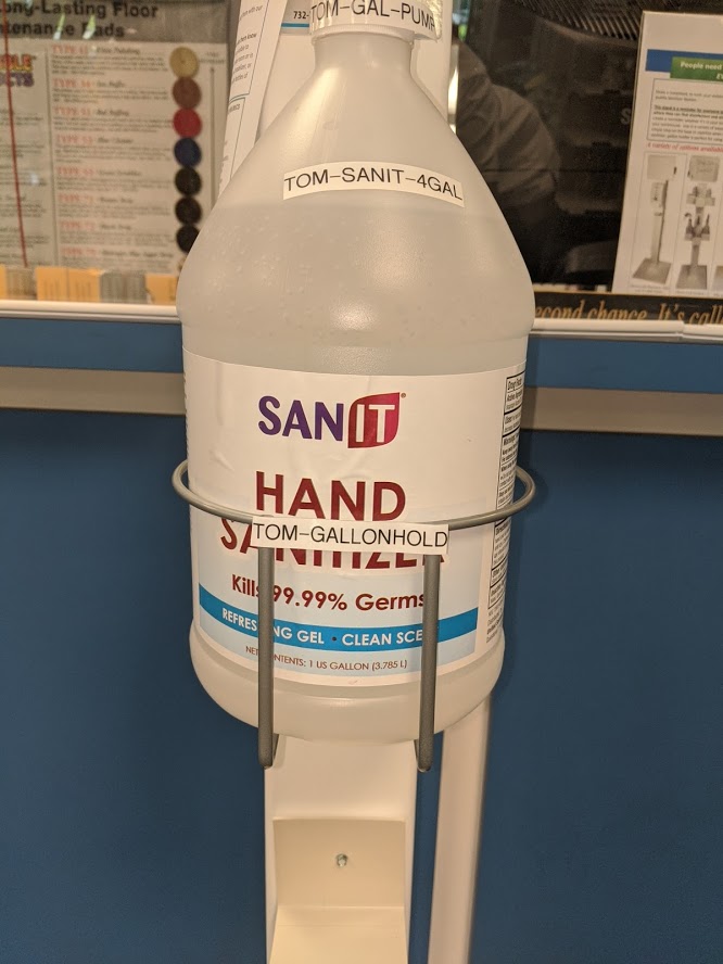 *Steel Wire Gallon Holder for  Hand Sanitizer Stand (PLUS 