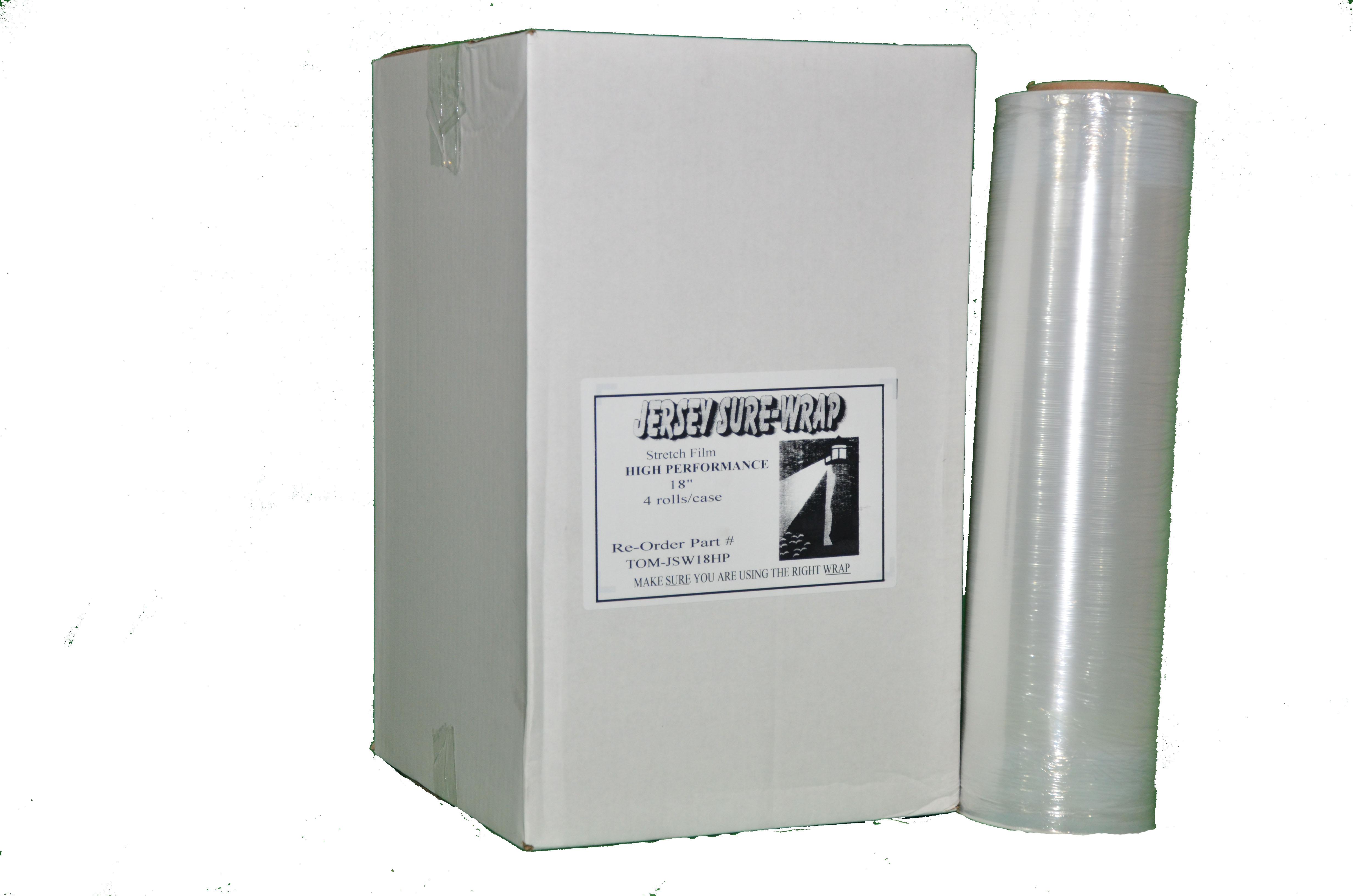 Stretch Film-HIGH PERFORMANCE 18&quot;x1500&#39; Blown 4RL/CS 