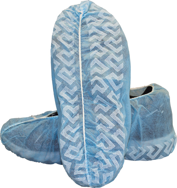 Blue Polypropylene Disposable Shoe Cover with Tread X-Large
