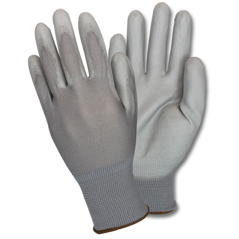 Large Polyurethane Coated Nylon Knit Gloves 6DZ/CS