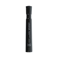 Chisel Tip Permanent Marker,  Broad, Black, 12/BX