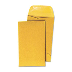 Kraft Coin Envelope, #3, Round  Flap, Gummed Closure, 2.5 x 