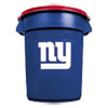 Brute Container with Lid 32Gal &quot;GIANTS&quot; Blue  with