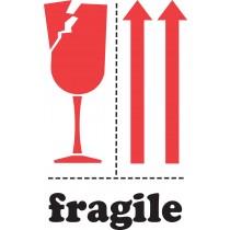 4&quot;x6&quot; Label, International, &quot;Fragile - Up&quot;
