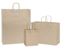 ***DISCONTINUED*** Kraft Paper Bags w/Handle -